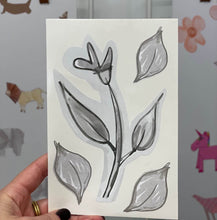 Load image into Gallery viewer, Pormenor de um autocolante folha.