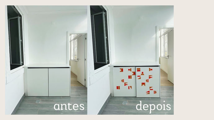 Como transformar qualquer espaço na sua casa utilizando Autocolantes Reutilizáveis